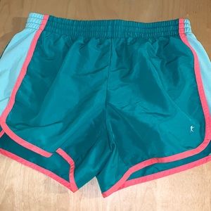 Teal athletic shorts